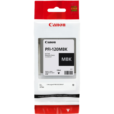Canon PFI-120MBK - Tusz czarny matowy do Canon TM-200, TM-205, TM-300, TM-305